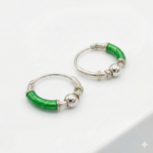 Argollas Esmalte Verde